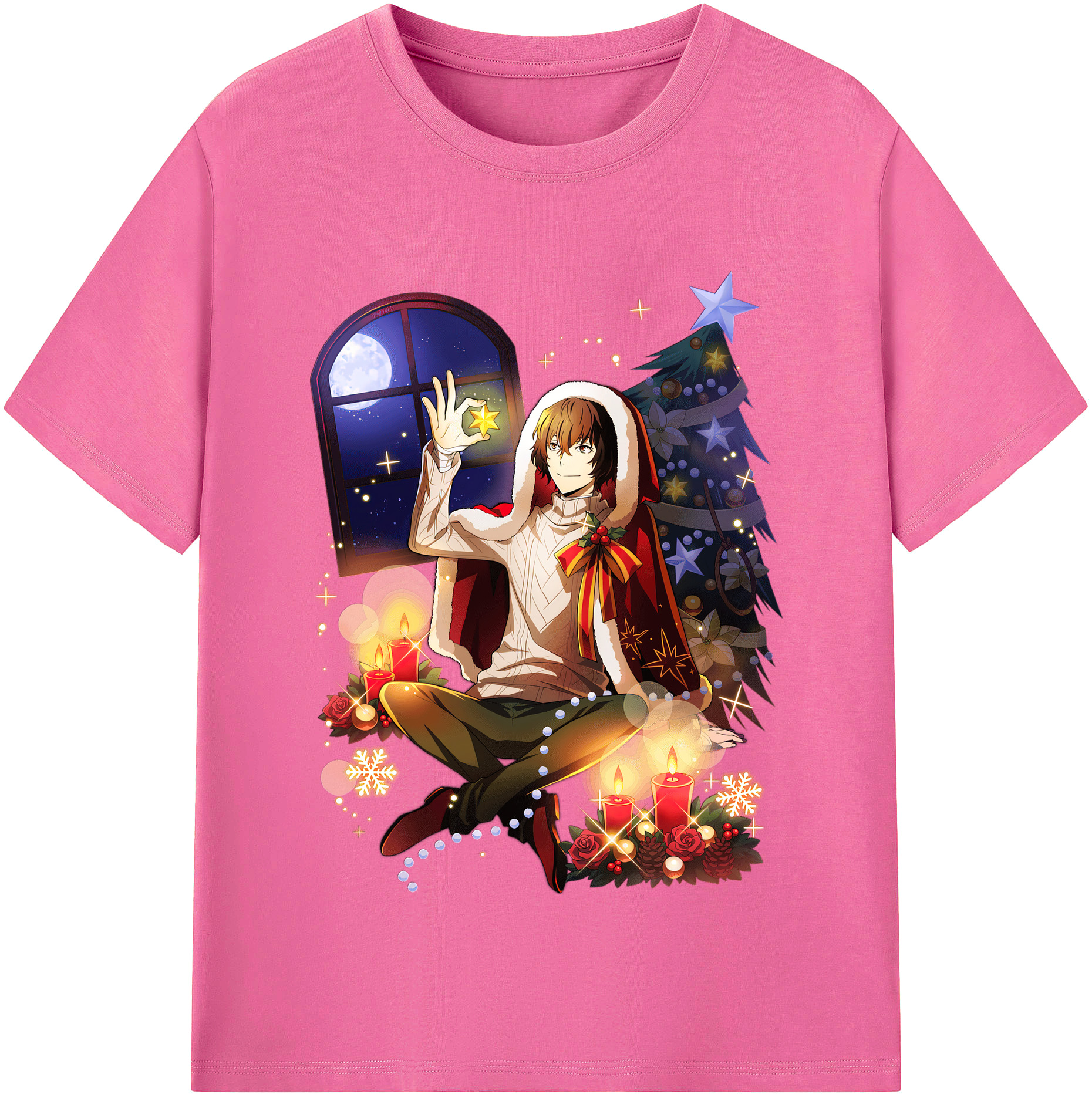（画像用） 文豪ストレイドッグス Bungo Stray Dogs レディースカジュアルプリントTシャツ（綿100％）